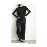 可愛らしさを添える胸元フリルのワイドレッグオーバーオール レディース ファッション | Sawa a la mode | 詳細画像18