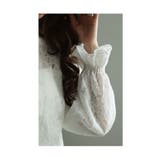 優美な花刺繍レースのキャンディースリーブトップス レディース ファッション | Sawa a la mode | 詳細画像9