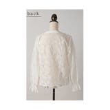 優美な花刺繍レースのキャンディースリーブトップス レディース ファッション | Sawa a la mode | 詳細画像22