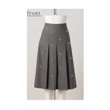 クリスタルビジューが輝く高貴なミディ丈プリーツスカート レディース ファッション | Sawa a la mode | 詳細画像20 