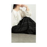 立体感を演出するフリンジストライプスカート レディース ファッション | Sawa a la mode | 詳細画像7