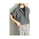 垢抜けマニッシュなショート丈ジレジャケット レディース ファッション | Sawa a la mode | 詳細画像5 