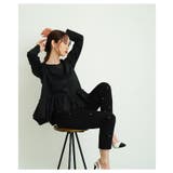 レディライクな切り替えギャザーのペプラムプルオーバートップス レディース | Sawa a la mode | 詳細画像2