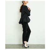 レディライクな切り替えギャザーのペプラムプルオーバートップス レディース | Sawa a la mode | 詳細画像11