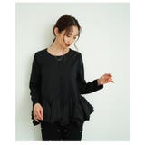 レディライクな切り替えギャザーのペプラムプルオーバートップス レディース | Sawa a la mode | 詳細画像16