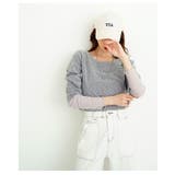 1枚でもレイヤードでも着まわせるフリルシアー袖ラメカットソー レディース | Sawa a la mode | 詳細画像11