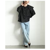 レトロ可愛いスカラップ襟のドットカラーシャツブラウス レディース ファッション | Sawa a la mode | 詳細画像19 