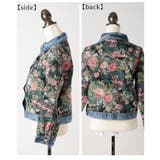 レトロな世界へ誘うフラワープリントデニムジャガードジャケット レディース | Sawa a la mode | 詳細画像22 