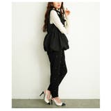 シーズンムード溢れるリボンショルダーのペプラムバルーントップス レディース | Sawa a la mode | 詳細画像8