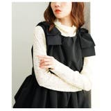シーズンムード溢れるリボンショルダーのペプラムバルーントップス レディース | Sawa a la mode | 詳細画像17