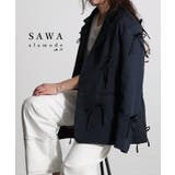 キャッチーなトレンドりぼんテーラードジャケット レディース ファッション | Sawa a la mode | 詳細画像1