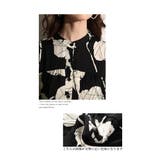 レトロな大人の華やぎ花柄ティアードワンピース レディース ファッション | Sawa a la mode | 詳細画像4