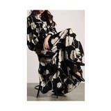 レトロな大人の華やぎ花柄ティアードワンピース レディース ファッション | Sawa a la mode | 詳細画像8
