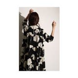 レトロな大人の華やぎ花柄ティアードワンピース レディース ファッション | Sawa a la mode | 詳細画像11