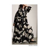 レトロな大人の華やぎ花柄ティアードワンピース レディース ファッション | Sawa a la mode | 詳細画像17