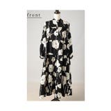 レトロな大人の華やぎ花柄ティアードワンピース レディース ファッション | Sawa a la mode | 詳細画像20