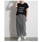 ランクアップする異素材プリントTシャツ レディース ファッション | Sawa a la mode | 詳細画像10