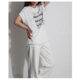 ランクアップする異素材プリントTシャツ レディース ファッション | Sawa a la mode | 詳細画像15