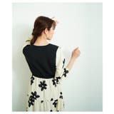 私だけの花模様を描いた切替ティアードロングワンピース レディース ファッション | Sawa a la mode | 詳細画像5