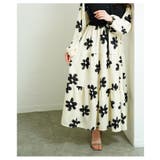 私だけの花模様を描いた切替ティアードロングワンピース レディース ファッション | Sawa a la mode | 詳細画像7