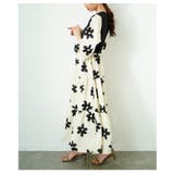 私だけの花模様を描いた切替ティアードロングワンピース レディース ファッション | Sawa a la mode | 詳細画像9