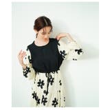 私だけの花模様を描いた切替ティアードロングワンピース レディース ファッション | Sawa a la mode | 詳細画像10
