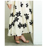 私だけの花模様を描いた切替ティアードロングワンピース レディース ファッション | Sawa a la mode | 詳細画像13