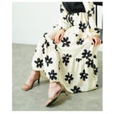 私だけの花模様を描いた切替ティアードロングワンピース レディース ファッション | Sawa a la mode | 詳細画像16