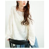 ふわりフリンジが浮かぶ袖裏側ギャザーシアーブラウス レディース ファッション | Sawa a la mode | 詳細画像19