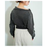 ヒトクセでこなれるジップアップショートスウェット レディース ファッション | Sawa a la mode | 詳細画像15
