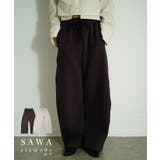 穿けばこなれるカーブニットワイドパンツ レディース ファッション | Sawa a la mode | 詳細画像1