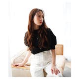 大人ガーリーなハート柄ボリュームスリーブニットトップス レディース ファッション | Sawa a la mode | 詳細画像8