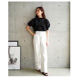 大人ガーリーなハート柄ボリュームスリーブニットトップス レディース ファッション | Sawa a la mode | 詳細画像9