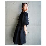 大人フェミニンなバックリボンパフスリーブジャガードワンピース レディース | Sawa a la mode | 詳細画像6