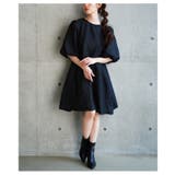 大人フェミニンなバックリボンパフスリーブジャガードワンピース レディース | Sawa a la mode | 詳細画像7