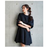 大人フェミニンなバックリボンパフスリーブジャガードワンピース レディース | Sawa a la mode | 詳細画像10