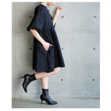 大人フェミニンなバックリボンパフスリーブジャガードワンピース レディース | Sawa a la mode | 詳細画像11