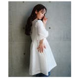 大人フェミニンなバックリボンパフスリーブジャガードワンピース レディース | Sawa a la mode | 詳細画像13