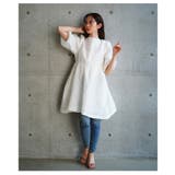 大人フェミニンなバックリボンパフスリーブジャガードワンピース レディース | Sawa a la mode | 詳細画像15