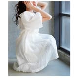 大人フェミニンなバックリボンパフスリーブジャガードワンピース レディース | Sawa a la mode | 詳細画像16