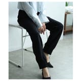 ヒトクセに惚れる裾タックフリルジョーゼットパンツ レディース ファッション | Sawa a la mode | 詳細画像5