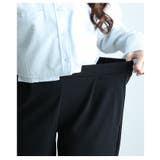 ヒトクセに惚れる裾タックフリルジョーゼットパンツ レディース ファッション | Sawa a la mode | 詳細画像8