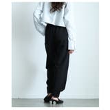 ヒトクセに惚れる裾タックフリルジョーゼットパンツ レディース ファッション | Sawa a la mode | 詳細画像11