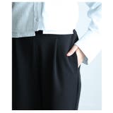ヒトクセに惚れる裾タックフリルジョーゼットパンツ レディース ファッション | Sawa a la mode | 詳細画像14