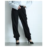 ヒトクセに惚れる裾タックフリルジョーゼットパンツ レディース ファッション | Sawa a la mode | 詳細画像15