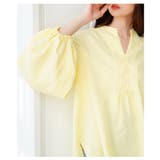 目を惹くシルエットのボリュームスリーブキーネックシャツブラウス レディース | Sawa a la mode | 詳細画像6