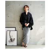 目を惹くシルエットのボリュームスリーブキーネックシャツブラウス レディース | Sawa a la mode | 詳細画像10