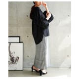 目を惹くシルエットのボリュームスリーブキーネックシャツブラウス レディース | Sawa a la mode | 詳細画像14