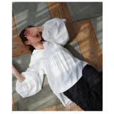 目を惹くシルエットのボリュームスリーブキーネックシャツブラウス レディース | Sawa a la mode | 詳細画像16