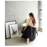 美しいチュールベールに包まれたバルーンロングスカート レディース ファッション | Sawa a la mode | 詳細画像13